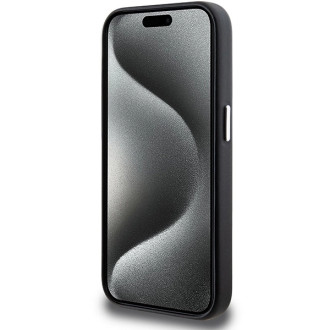 BMW Signature Wrapped Metal MagSafe obal pro iPhone 15 Pro - černý