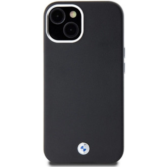 BMW Signature Wrapped Metal MagSafe obal pro iPhone 15 Plus / 14 Plus - černý