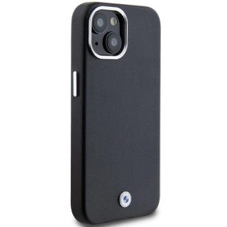 BMW Signature Wrapped Metal MagSafe obal pro iPhone 15 Plus / 14 Plus - černý