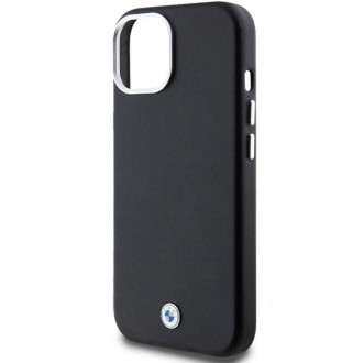 BMW Signature Wrapped Metal MagSafe obal pro iPhone 15 Plus / 14 Plus - černý