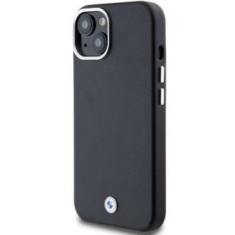 BMW Signature Wrapped Metal MagSafe Case pro iPhone 15/14/13 – černý