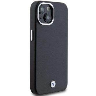 BMW Signature Wrapped Metal MagSafe Case pro iPhone 15/14/13 – černý