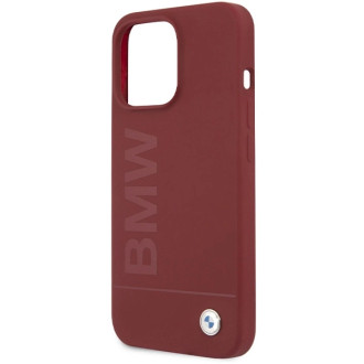 BMW Silikonový obal Big Logo MagSafe pro iPhone 15 Pro Max - červený