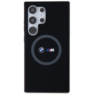 BMW M silikonové pouzdro Printed Ring MagSafe pro Samsung Galaxy S24 Ultra - černé