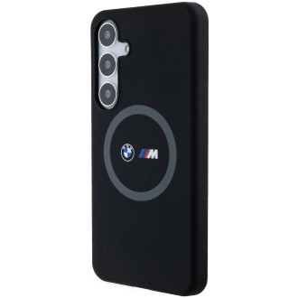 Pouzdro BMW M Silicone Printed Ring MagSafe pro Samsung Galaxy S24+ - černé