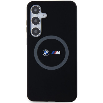 Pouzdro BMW M Silicone Printed Ring MagSafe pro Samsung Galaxy S24+ - černé
