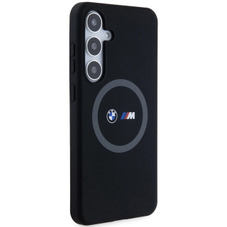 Pouzdro BMW M Silicone Printed Ring MagSafe pro Samsung Galaxy S24+ - černé