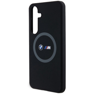 Pouzdro BMW M Silicone Printed Ring MagSafe pro Samsung Galaxy S24+ - černé