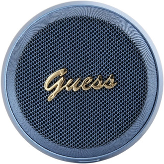 Kovový Bluetooth reproduktor Guess Magnetic Script - modrý
