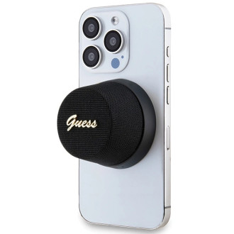 Kovový Bluetooth reproduktor Guess Magnetic Script - černý