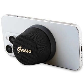 Kovový Bluetooth reproduktor Guess Magnetic Script - černý