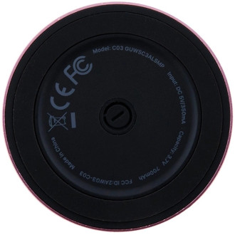 Kovový Bluetooth reproduktor Guess Magnetic Script - růžový