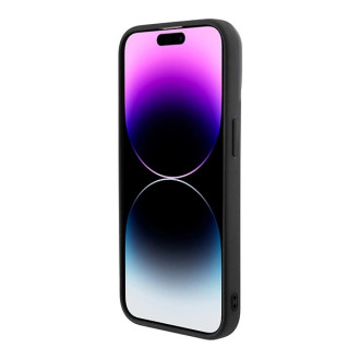 Pouzdro Guess GCube Stripes MagSafe pro iPhone 15 Pro Max - černé