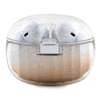 Bluetooth sluchátka Guess Glitter Gradient TWS s dokovací stanicí - zlatá