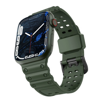 Řemínek Řemínek Triple Protection pro Apple Watch SE, 8, 7, 6, 5, 4, 3, 2, 1 (41, 40, 38 mm) pásek náramek zelený