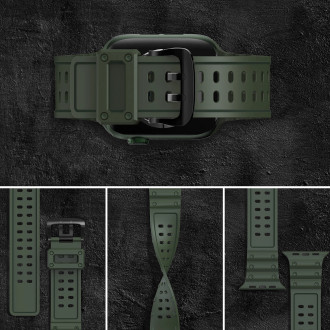 Řemínek Řemínek Triple Protection pro Apple Watch SE, 8, 7, 6, 5, 4, 3, 2, 1 (41, 40, 38 mm) pásek náramek zelený
