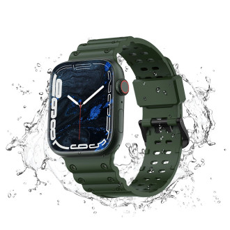 Řemínek Řemínek Triple Protection pro Apple Watch SE, 8, 7, 6, 5, 4, 3, 2, 1 (41, 40, 38 mm) pásek náramek zelený