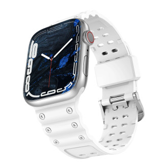 Řemínek Řemínek Triple Protection pro Apple Watch SE, 8, 7, 6, 5, 4, 3, 2, 1 (41, 40, 38 mm) náramek bílý