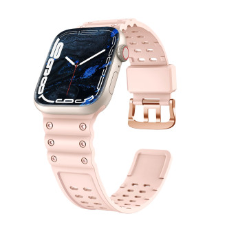 Strap Triple Protection řemínek pro Apple Watch SE, 8, 7, 6, 5, 4, 3, 2, 1 (41, 40, 38 mm) náramek náramek růžový