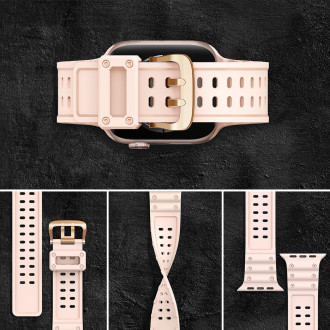 Strap Triple Protection řemínek pro Apple Watch SE, 8, 7, 6, 5, 4, 3, 2, 1 (41, 40, 38 mm) náramek náramek růžový