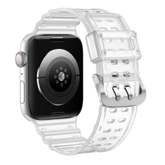 Pásek Pásek Triple Protection pro Apple Watch SE, 8, 7, 6, 5, 4, 3, 2, 1 (41, 40, 38 mm) pásek náramek průhledný