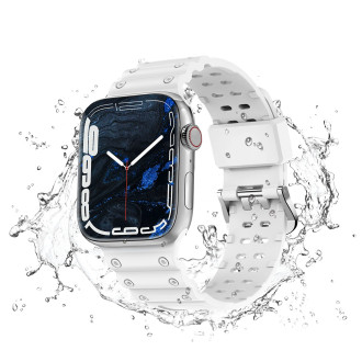 Řemínek Řemínek Triple Protection pro Apple Watch Ultra, SE, 8, 7, 6, 5, 4, 3, 2, 1 (49, 45, 44, 42 mm) náramek bílý
