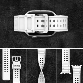 Řemínek Řemínek Triple Protection pro Apple Watch Ultra, SE, 8, 7, 6, 5, 4, 3, 2, 1 (49, 45, 44, 42 mm) náramek bílý