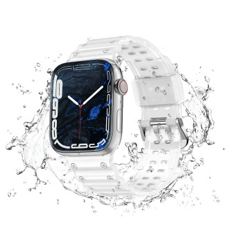Strap Triple Protection řemínek pro Apple Watch Ultra, SE, 8, 7, 6, 5, 4, 3, 2, 1 (49, 45, 44, 42 mm) náramek náramek průhledný