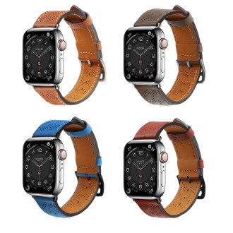 Řemínek Kožený řemínek pro Apple Watch SE, 8, 7, 6, 5, 4, 3, 2, 1 (41, 40, 38 mm) náramek tmavě hnědý
