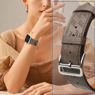 Řemínek Kožený řemínek pro Apple Watch Ultra, SE, 8, 7, 6, 5, 4, 3, 2, 1 (49, 45, 44, 42 mm) náramek tmavě hnědý