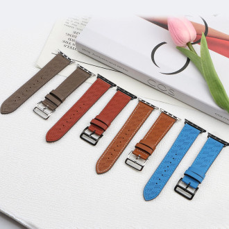 Řemínek Kožený řemínek pro Apple Watch Ultra, SE, 8, 7, 6, 5, 4, 3, 2, 1 (49, 45, 44, 42 mm) páskový náramek červený