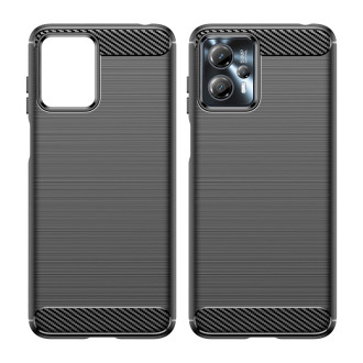 Carbon Case pro Motorola Moto G53 / G13 flexibilní silikonový karbonový kryt černý