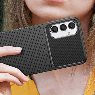 Pouzdro Thunder Case pro Samsung Galaxy A24 4G silikonové pancéřové pouzdro černé