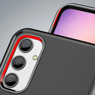 Pouzdro Thunder Case pro Samsung Galaxy A24 4G silikonové pancéřové pouzdro černé