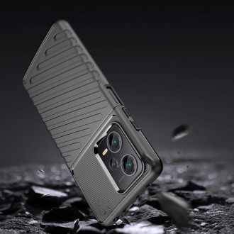 Pouzdro Thunder Case pro Xiaomi Redmi Note 12 Pro+ silikonové pancéřové pouzdro černé