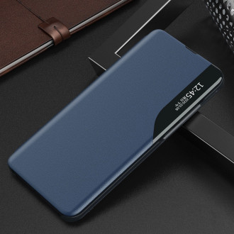 Ekologické kožené pouzdro pro Xiaomi Redmi 11A / Poco C55 / Redmi 12C s vyklápěcím stojánkem černé