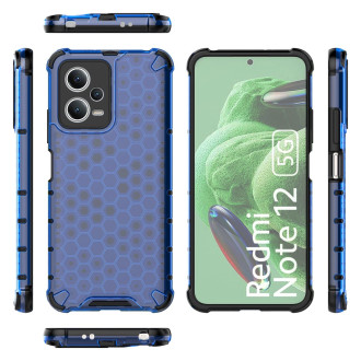 Voštinové pouzdro pro Xiaomi Redmi Note 12 5G / Poco X5 5G pancéřované hybridní pouzdro modré