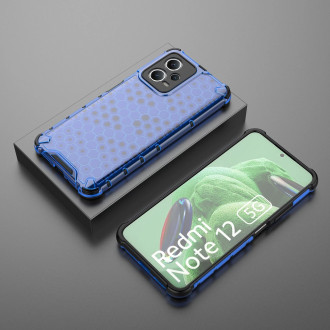 Voštinové pouzdro pro Xiaomi Redmi Note 12 5G / Poco X5 5G pancéřované hybridní pouzdro modré