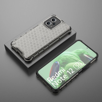 Voštinové pouzdro pro Xiaomi Redmi Note 12 5G / Poco X5 5G obrněný hybridní kryt černý