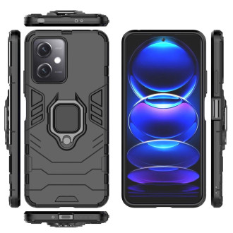 Ring Armor Case pro Xiaomi Redmi Note 12 5G / Poco X5 5G Armor Cover Magnetický držák Ring Black
