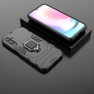 Pouzdro Ring Armor pro Samsung Galaxy A24 4G pancéřový kryt magnetický držák kroužkový černý