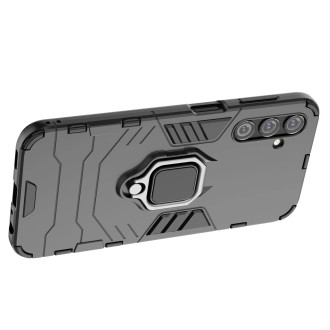 Pouzdro Ring Armor pro Samsung Galaxy A24 4G pancéřový kryt magnetický držák kroužkový černý