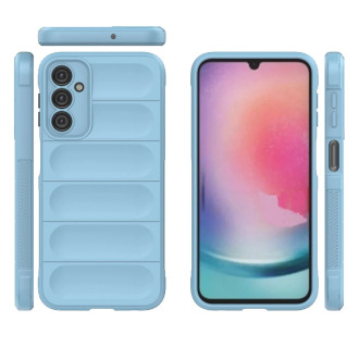 Magic Shield Case pro Samsung Galaxy A24 4G flexibilní pancéřový kryt světle modrý