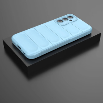 Magic Shield Case pro Samsung Galaxy A24 4G flexibilní pancéřový kryt světle modrý
