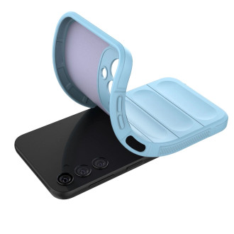 Magic Shield Case pro Samsung Galaxy A24 4G flexibilní pancéřový kryt světle modrý