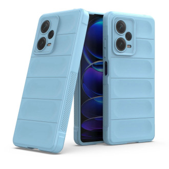 Pouzdro Magic Shield pro Xiaomi Redmi Note 12 Pro+ flexibilní pancéřový kryt světle modrý