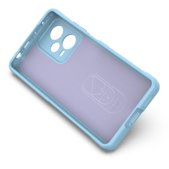 Pouzdro Magic Shield pro Xiaomi Redmi Note 12 Pro+ flexibilní pancéřový kryt světle modrý