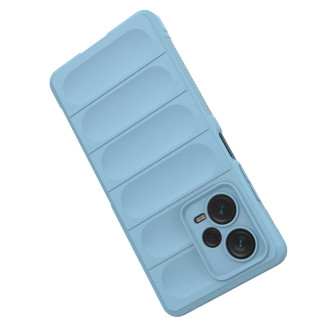 Pouzdro Magic Shield pro Xiaomi Redmi Note 12 Pro+ flexibilní pancéřový kryt světle modrý