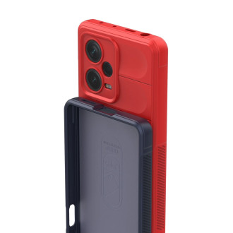Pouzdro Magic Shield pro Xiaomi Redmi Note 12 Pro+ flexibilní pancéřový kryt vínové barvy