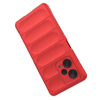 Pouzdro Magic Shield pro Xiaomi Redmi Note 12 Pro+ flexibilní pancéřový kryt červený